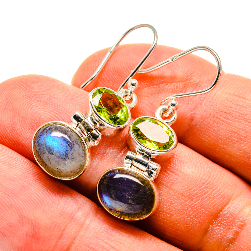 Labradorite Earrings handcrafted by Anasilvercos - EARR415981