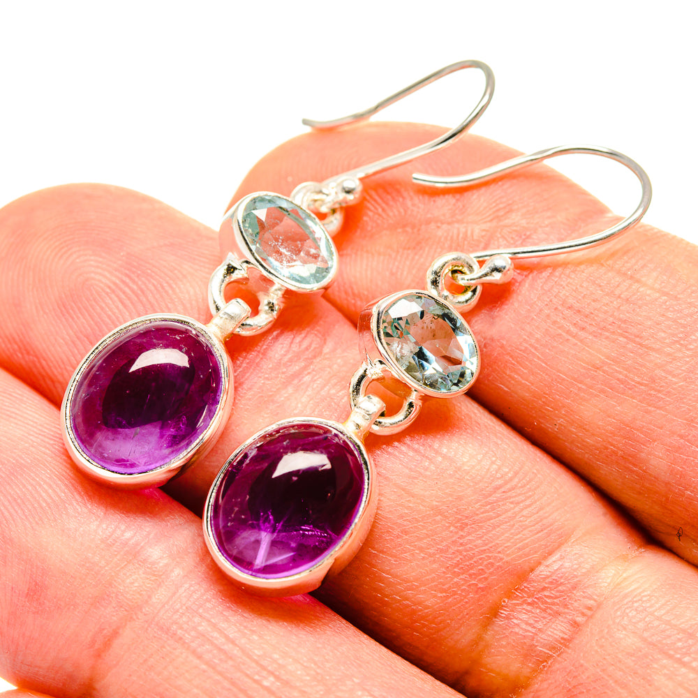 Amethyst Earrings handcrafted by Anasilvercos - EARR415989
