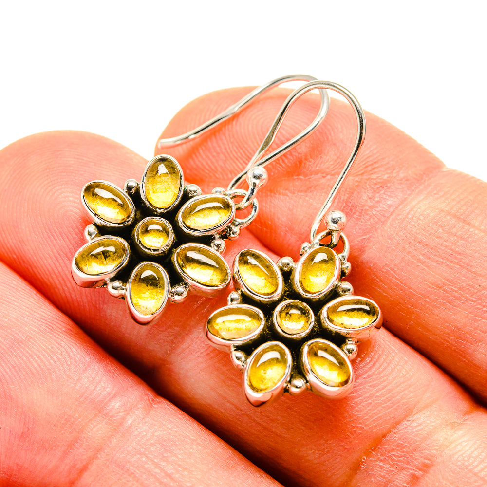 Citrine Earrings handcrafted by Anasilvercos - EARR415991