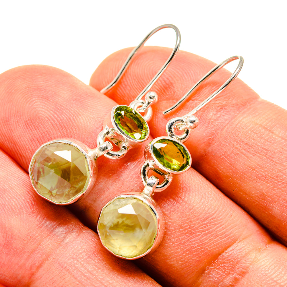 Prehnite Earrings handcrafted by Anasilvercos - EARR415994