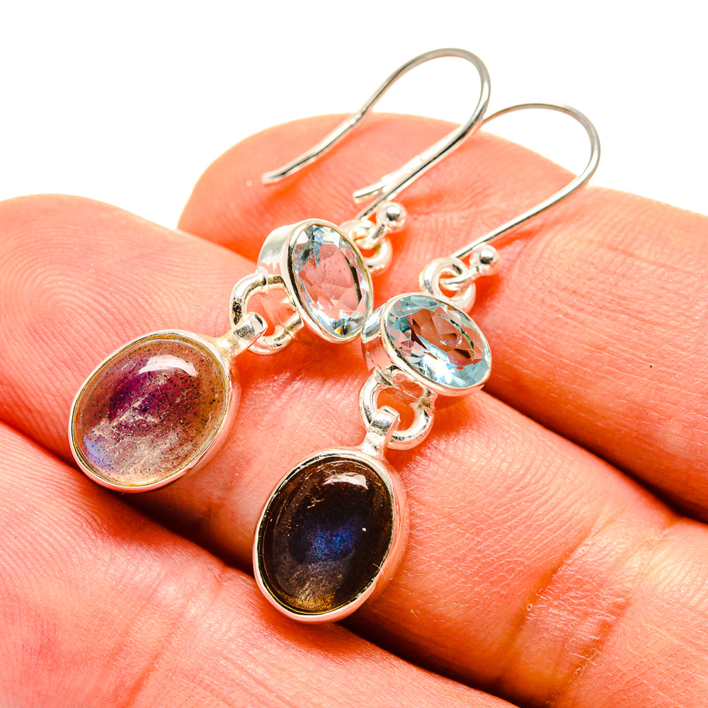 Labradorite Earrings handcrafted by Anasilvercos - EARR415996