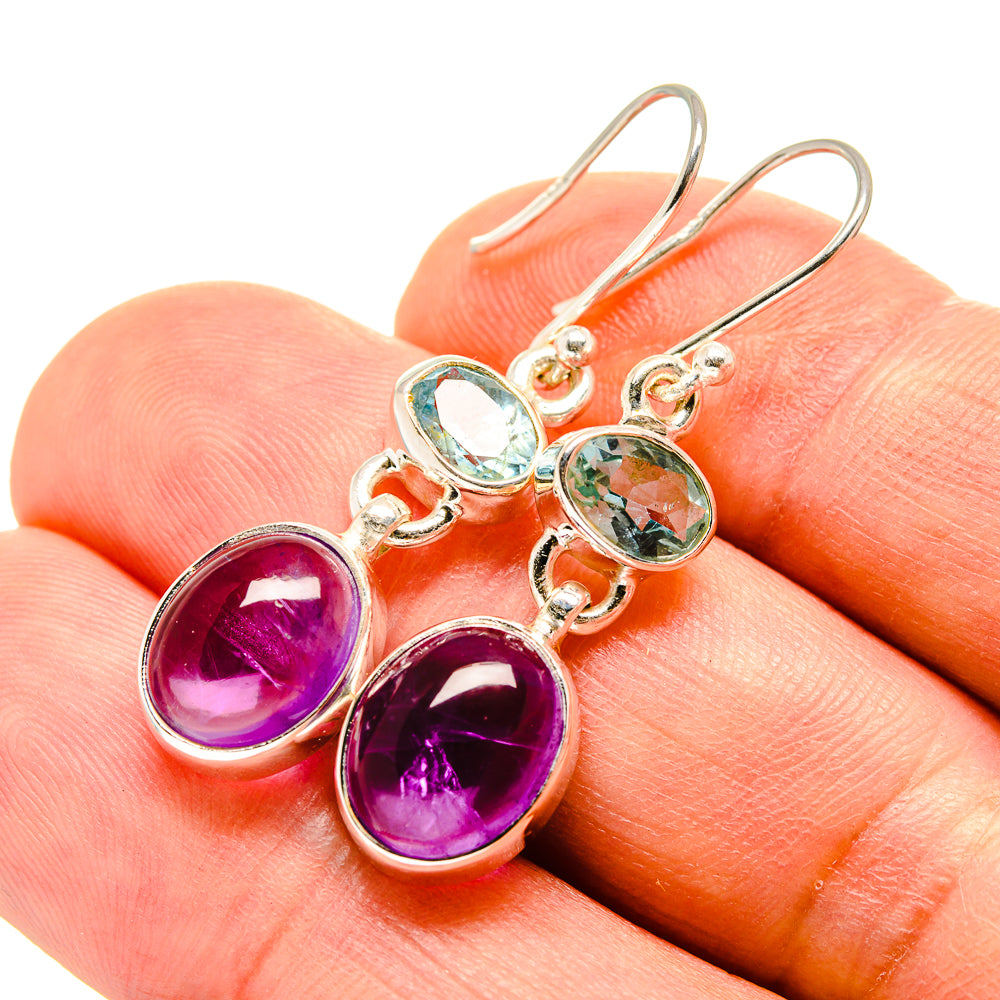 Amethyst Earrings handcrafted by Anasilvercos - EARR415997