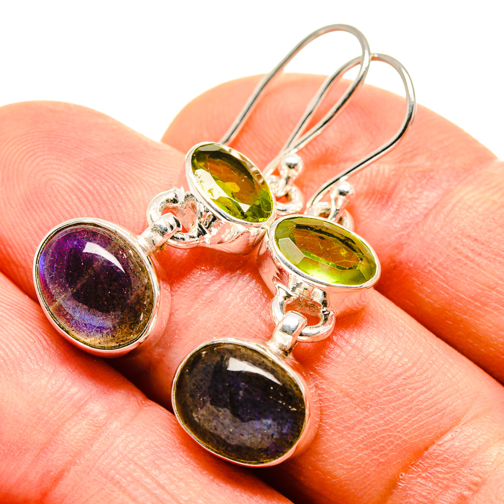 Labradorite Earrings handcrafted by Anasilvercos - EARR416029