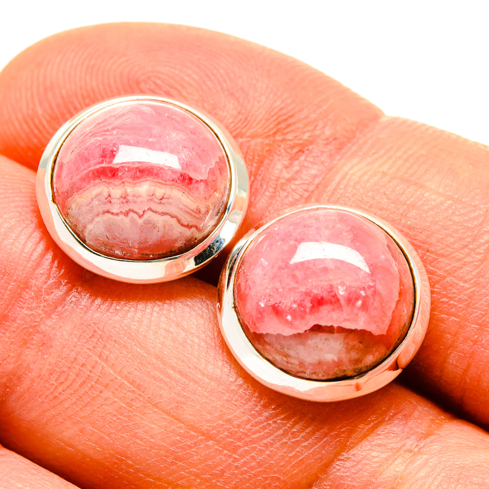 Rhodochrosite Earrings handcrafted by Anasilvercos - EARR416034