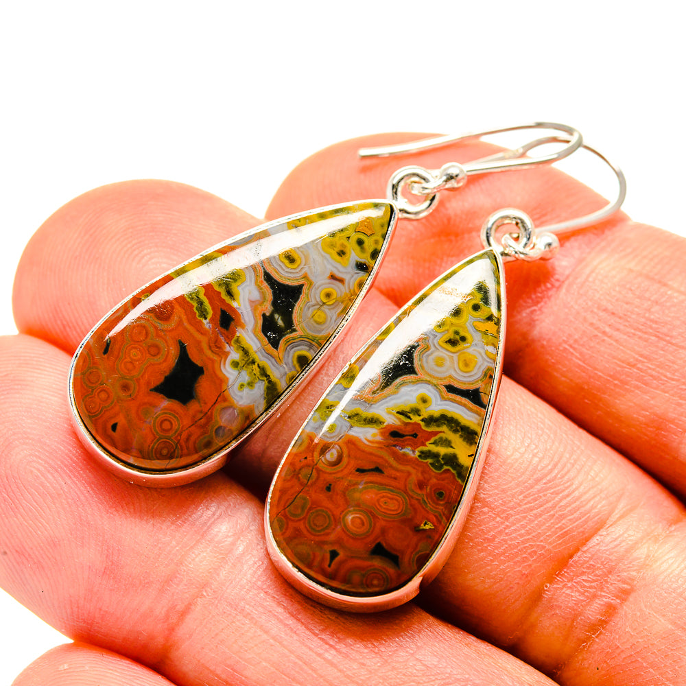 Ocean Jasper Earrings handcrafted by Anasilvercos - EARR416038