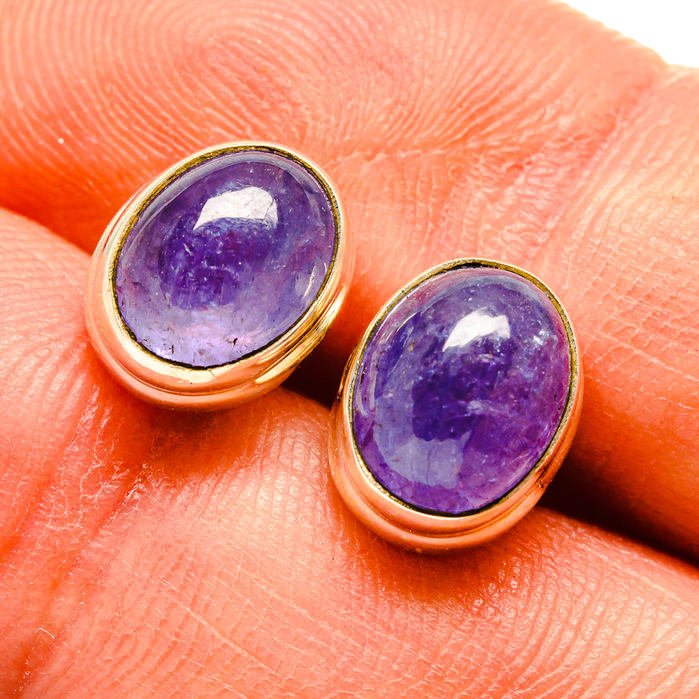 Tanzanite Earrings handcrafted by Anasilvercos - EARR416040