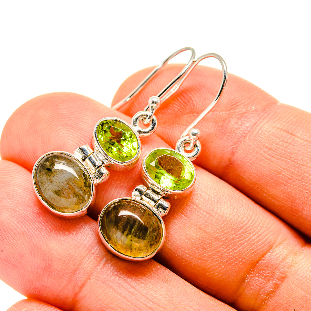 Labradorite Earrings handcrafted by Anasilvercos - EARR416045
