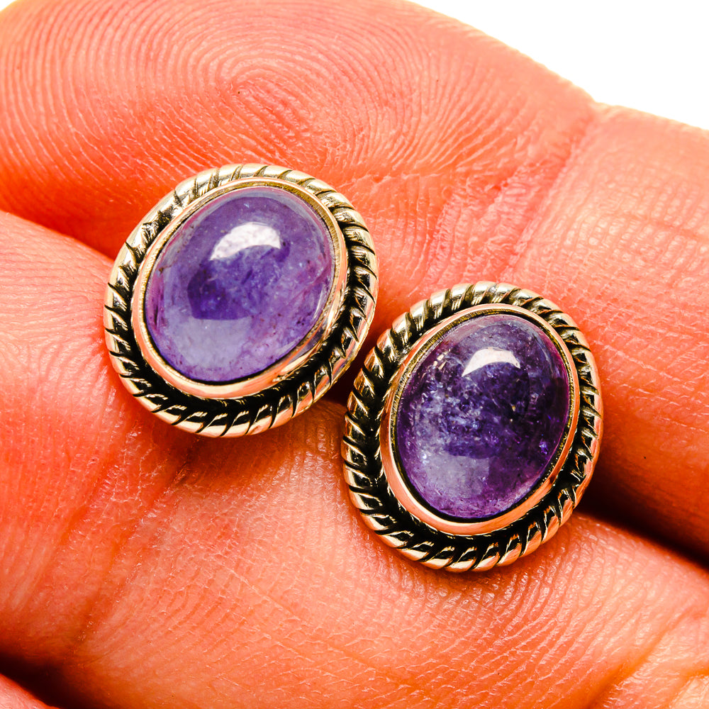 Tanzanite Earrings handcrafted by Anasilvercos - EARR416047