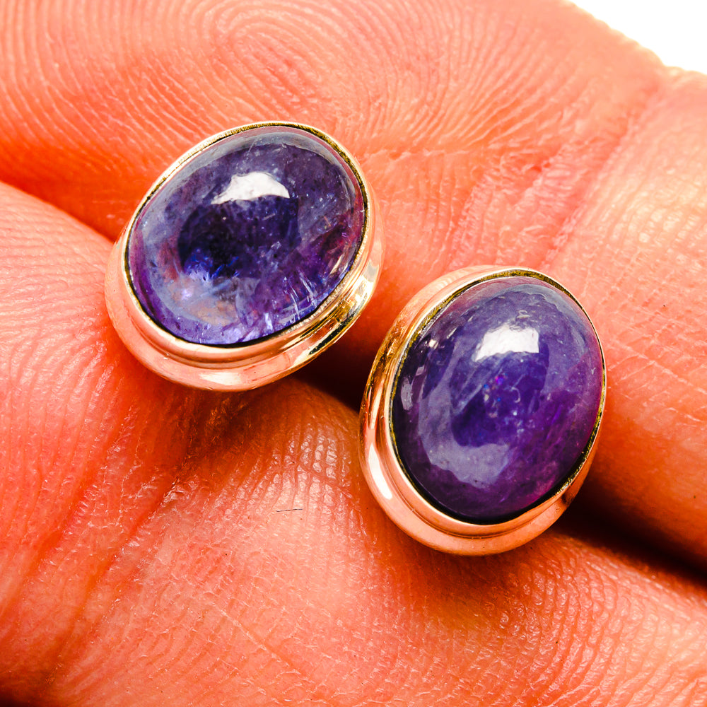 Tanzanite Earrings handcrafted by Anasilvercos - EARR416053