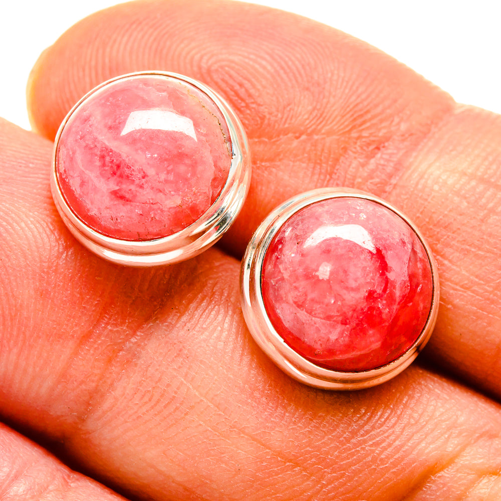 Rhodochrosite Earrings handcrafted by Anasilvercos - EARR416055