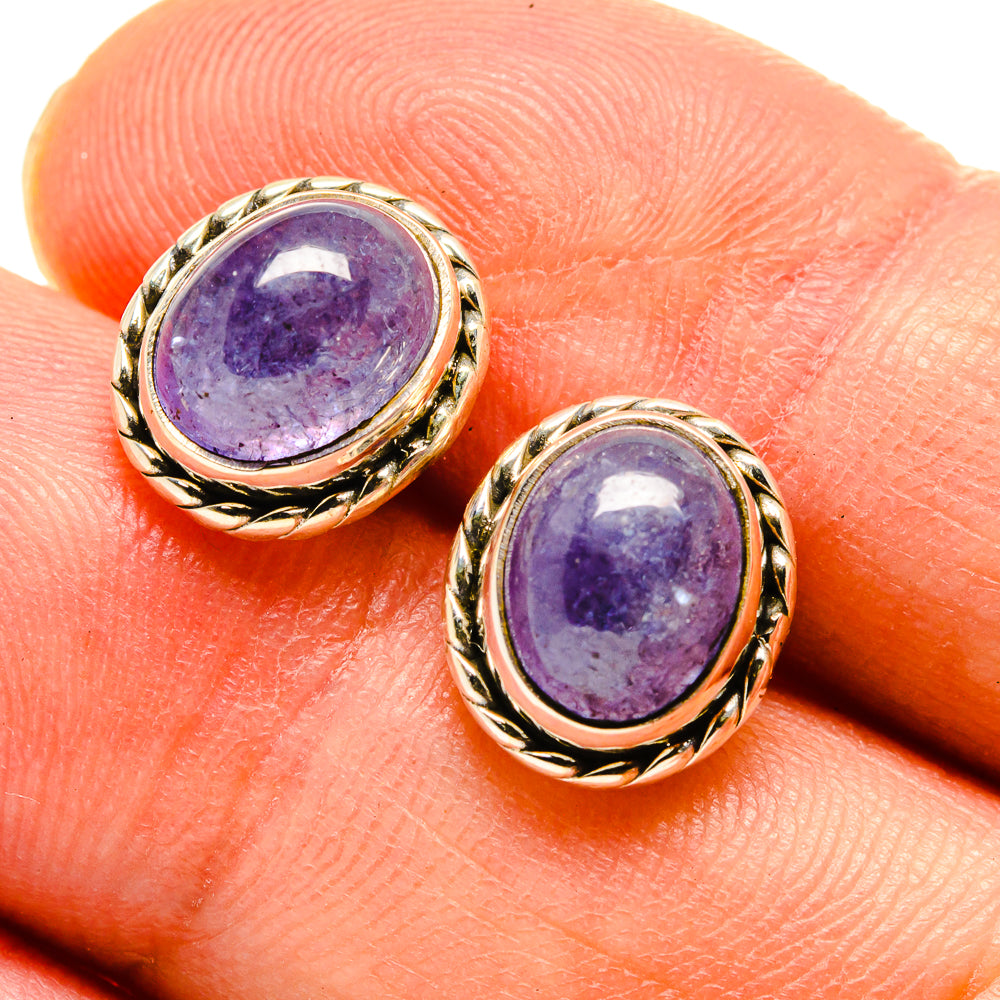 Tanzanite Earrings handcrafted by Anasilvercos - EARR416057