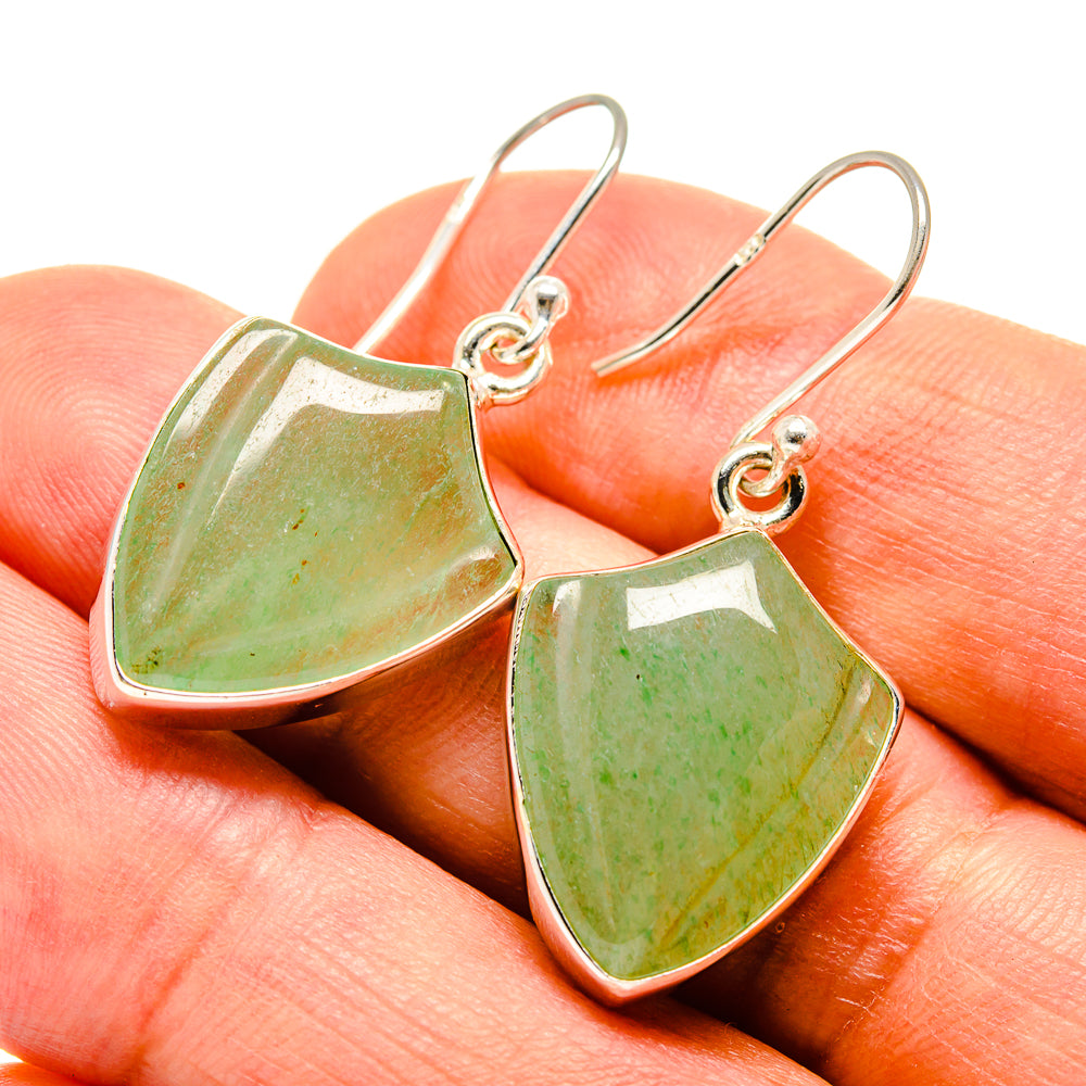 Prehnite Earrings handcrafted by Anasilvercos - EARR416065