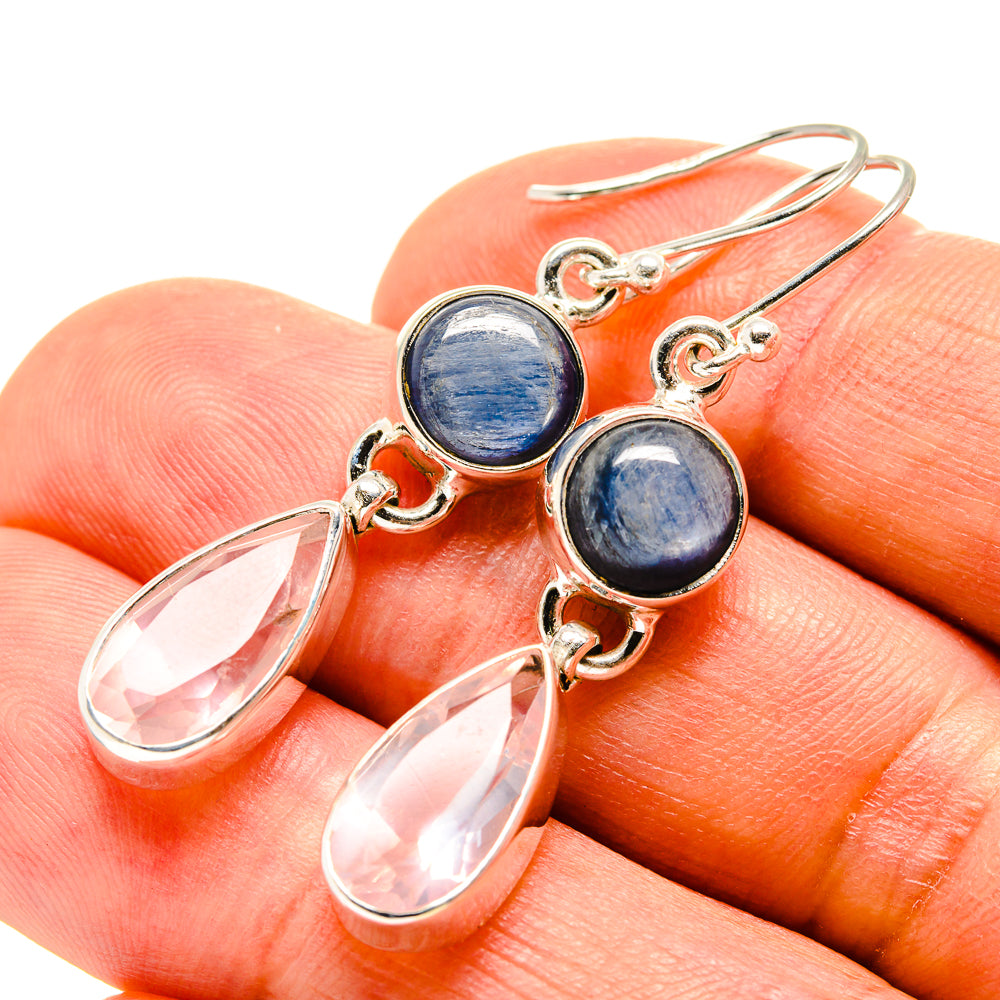 Rose Quartz Earrings handcrafted by Anasilvercos - EARR416067