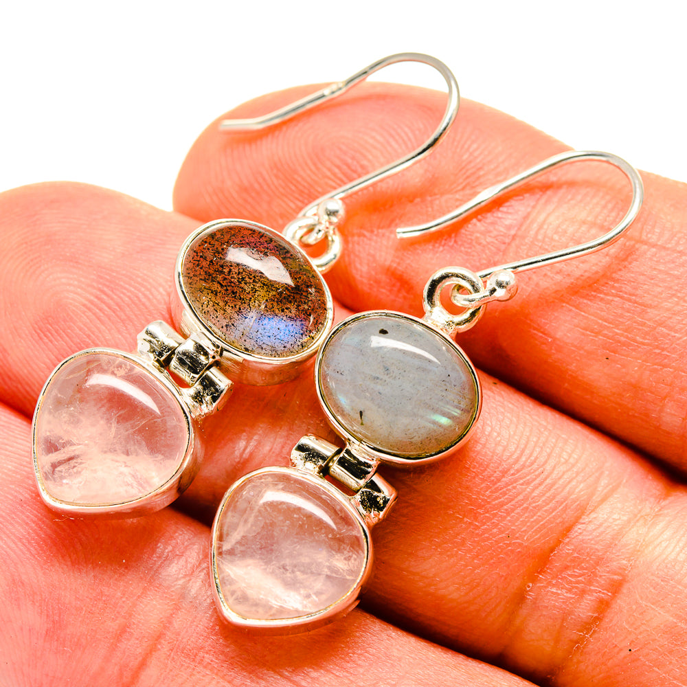 Labradorite Earrings handcrafted by Anasilvercos - EARR416079