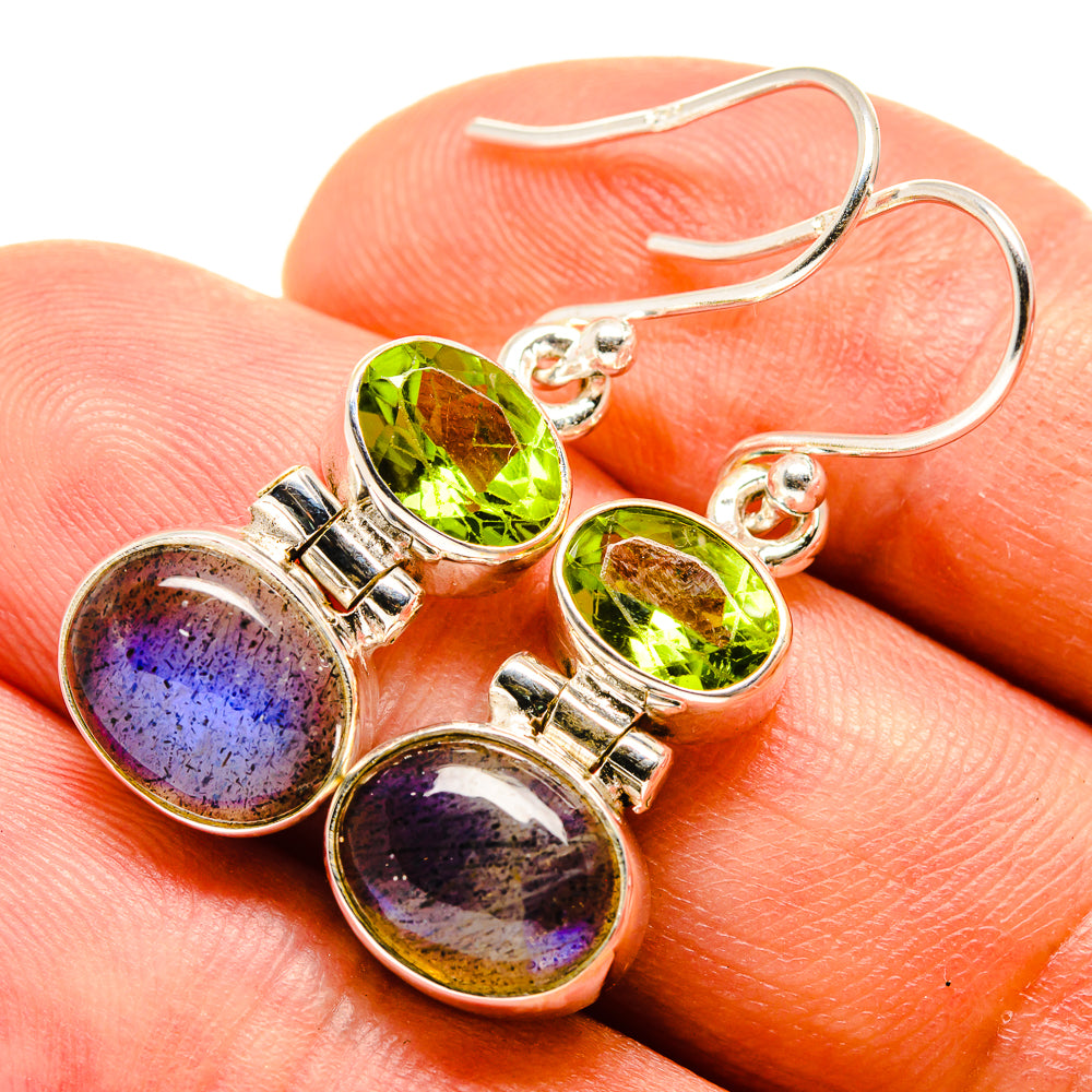 Labradorite Earrings handcrafted by Anasilvercos - EARR416082