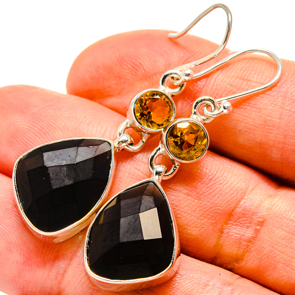 Smoky Quartz Earrings handcrafted by Anasilvercos - EARR416086