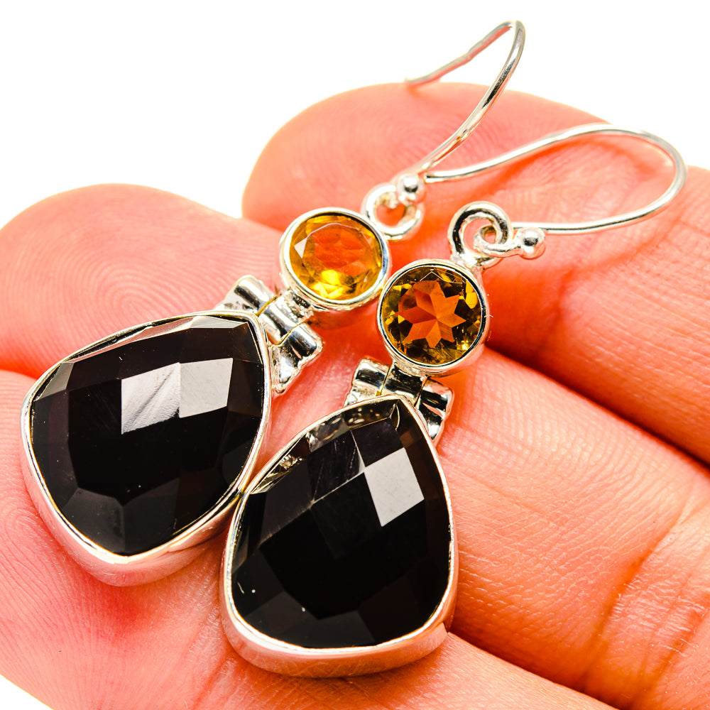 Smoky Quartz Earrings handcrafted by Anasilvercos - EARR416103