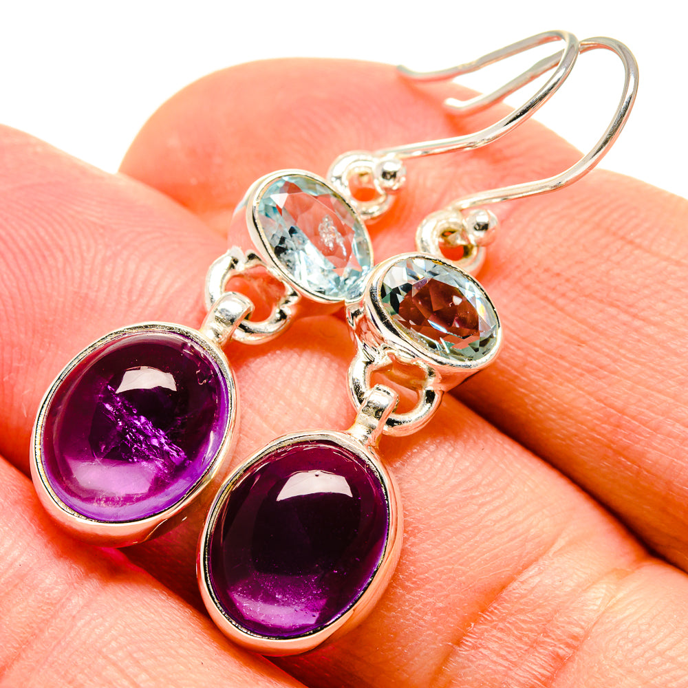Amethyst Earrings handcrafted by Anasilvercos - EARR416111