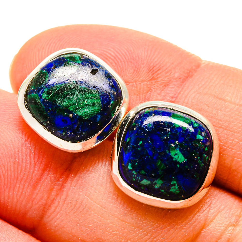 Azurite Earrings handcrafted by Anasilvercos - EARR416119