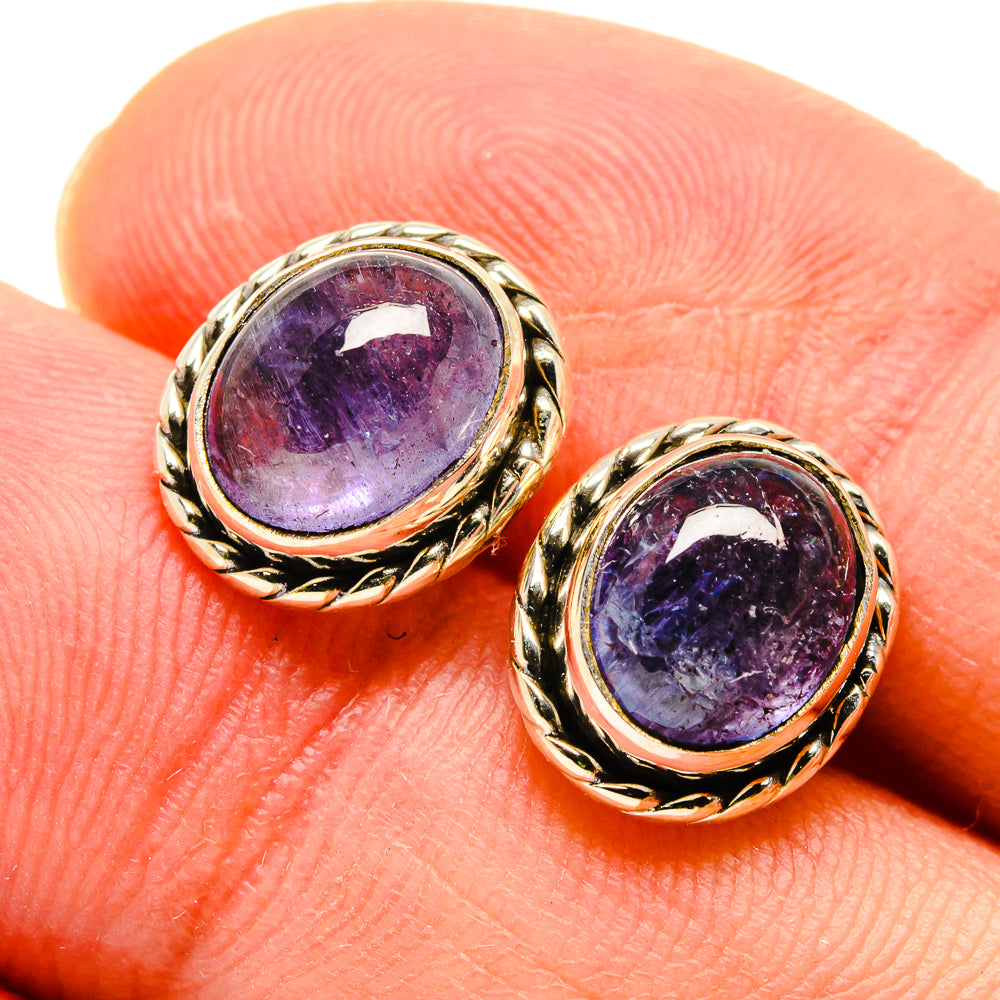 Tanzanite Earrings handcrafted by Anasilvercos - EARR416121