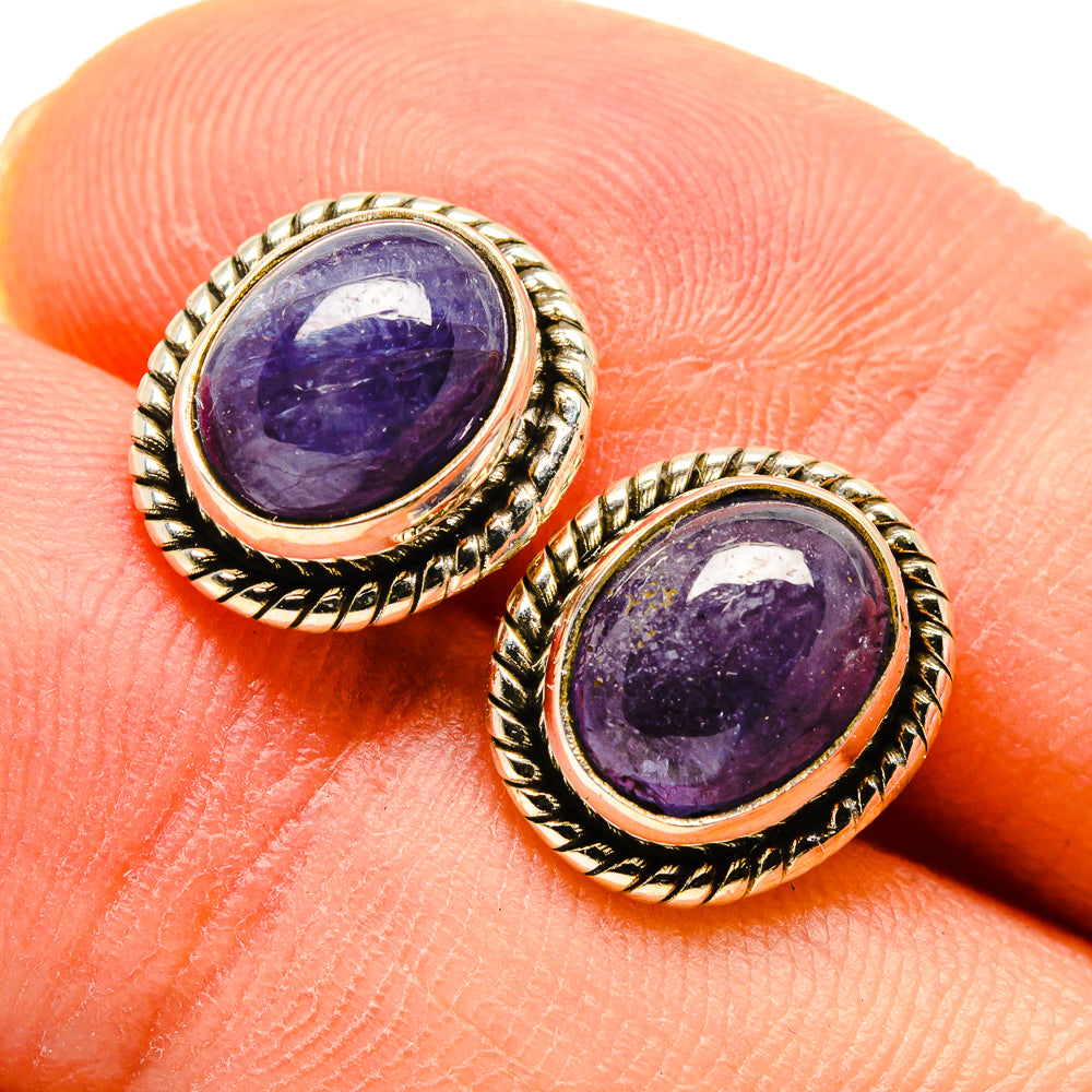 Tanzanite Earrings handcrafted by Anasilvercos - EARR416134