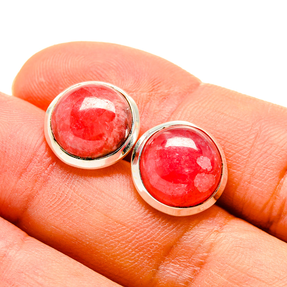 Rhodochrosite Earrings handcrafted by Anasilvercos - EARR416136