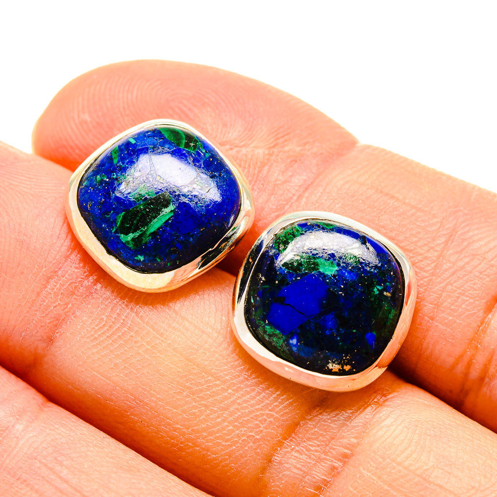Azurite Earrings handcrafted by Anasilvercos - EARR416139
