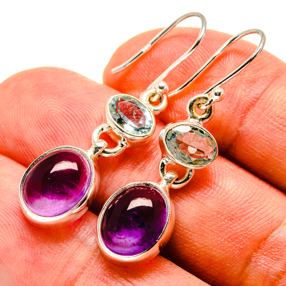 Amethyst Earrings handcrafted by Anasilvercos - EARR416141