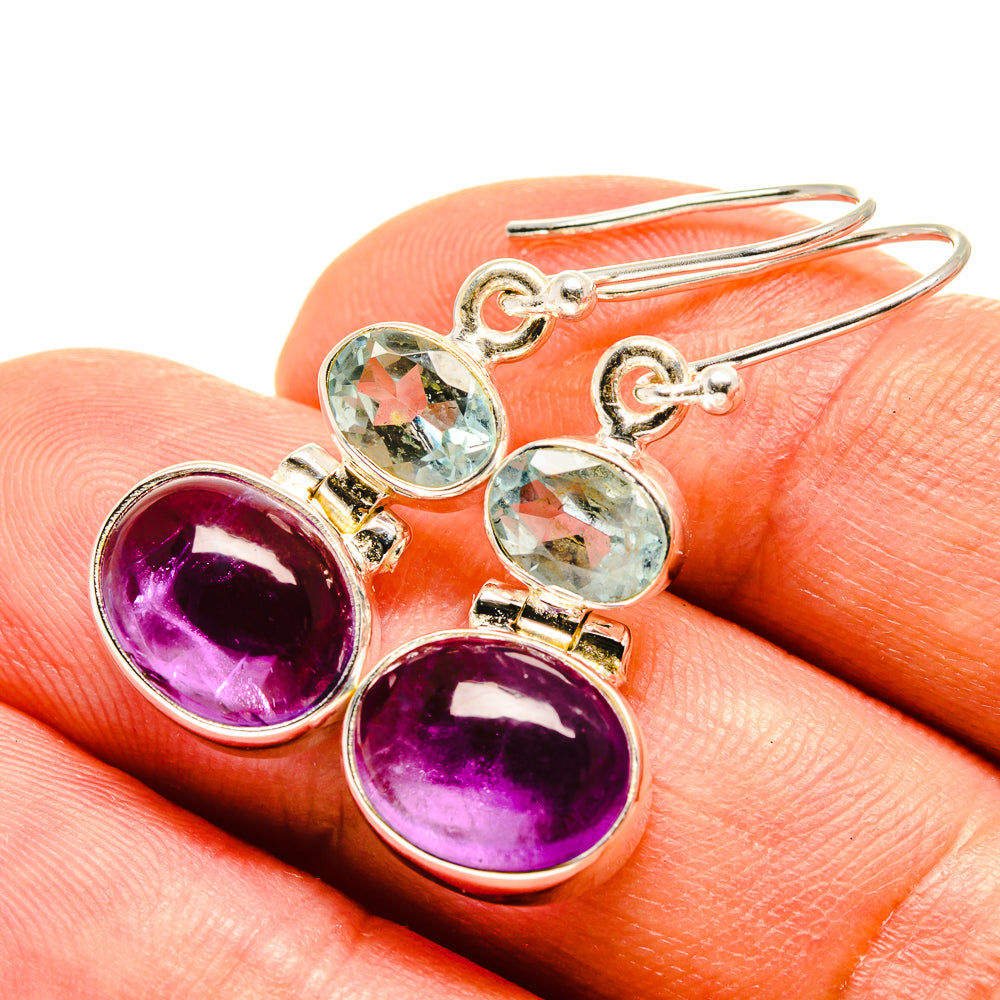 Amethyst Earrings handcrafted by Anasilvercos - EARR416146