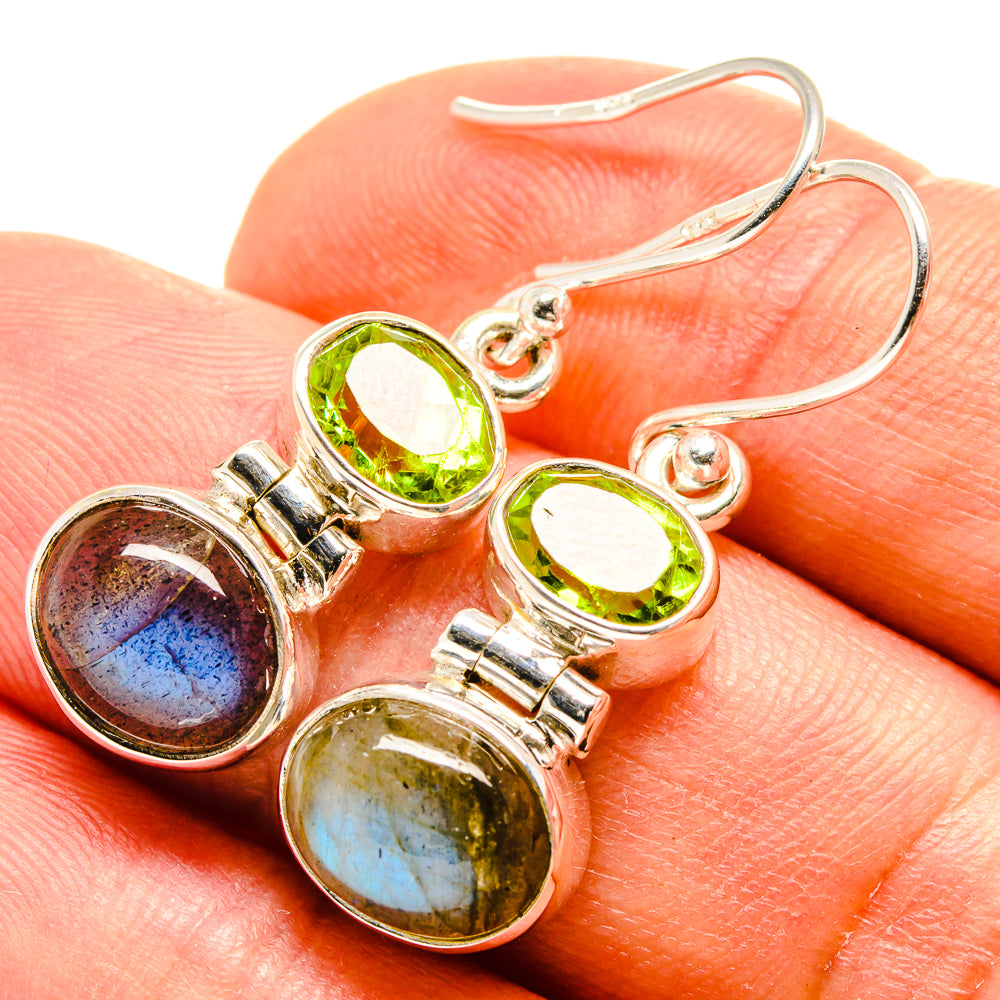 Labradorite Earrings handcrafted by Anasilvercos - EARR416147