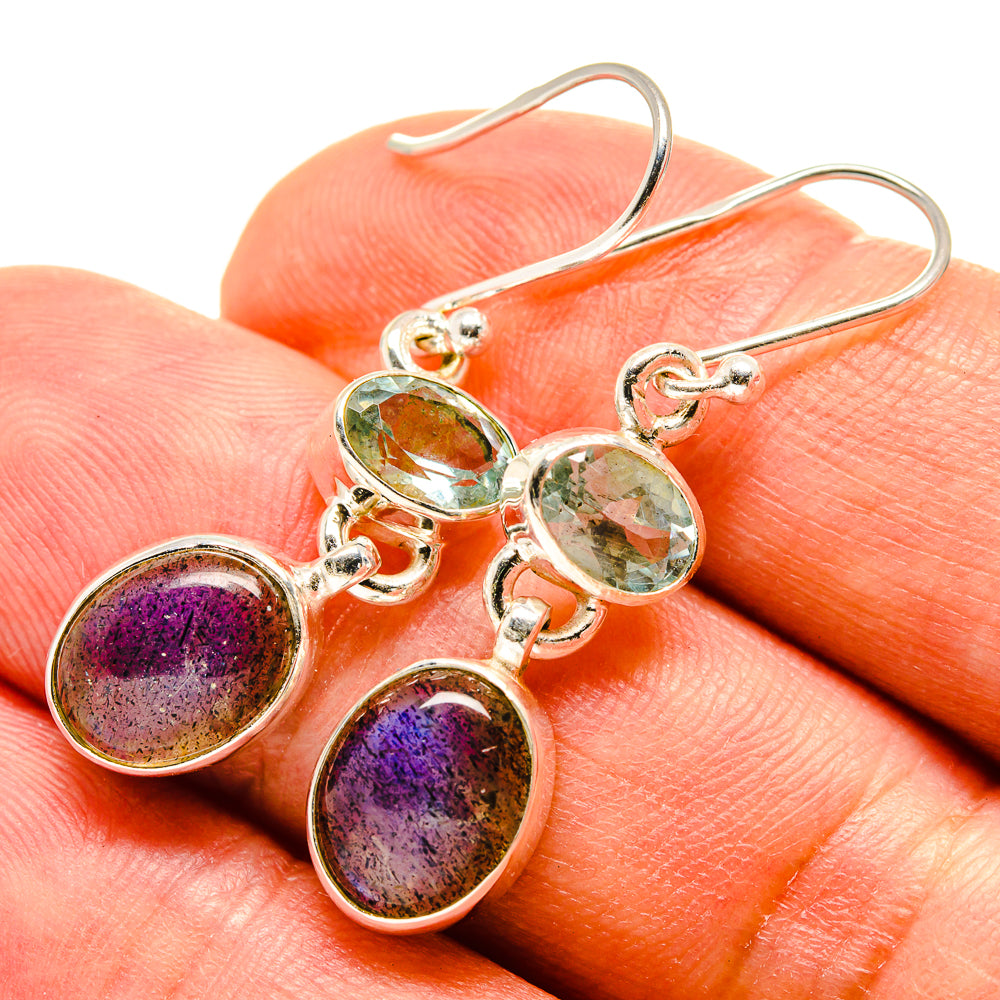 Labradorite Earrings handcrafted by Anasilvercos - EARR416150