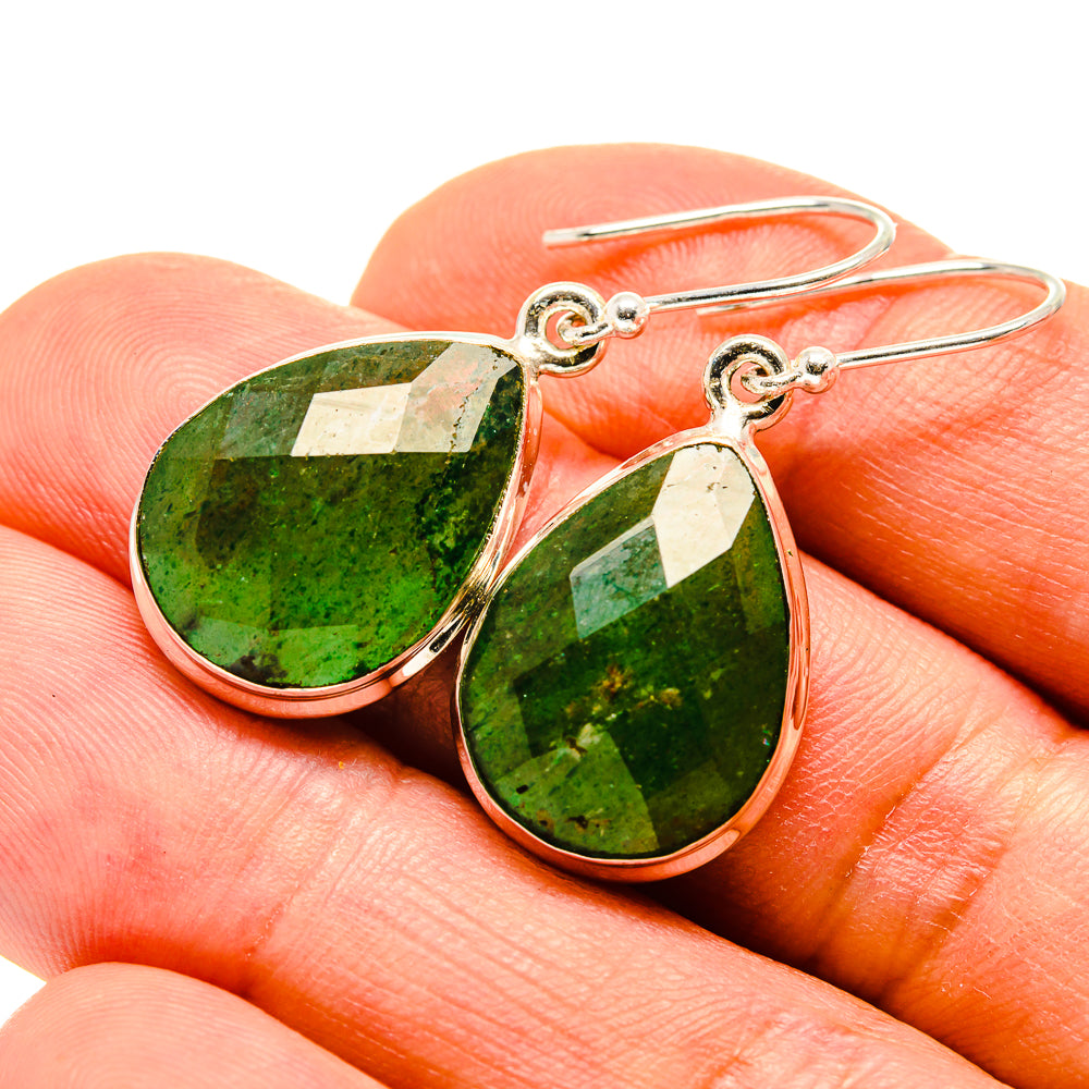 Green Aventurine Earrings handcrafted by Anasilvercos - EARR416156