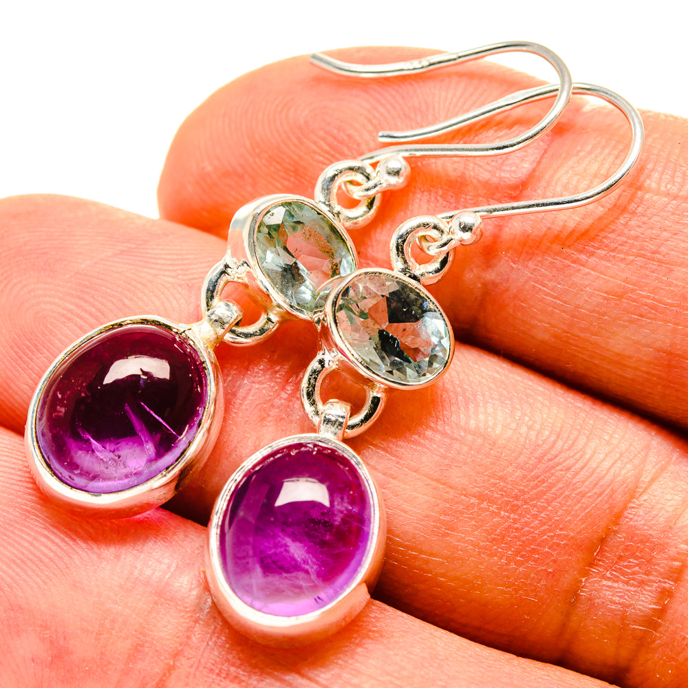 Amethyst Earrings handcrafted by Anasilvercos - EARR416158