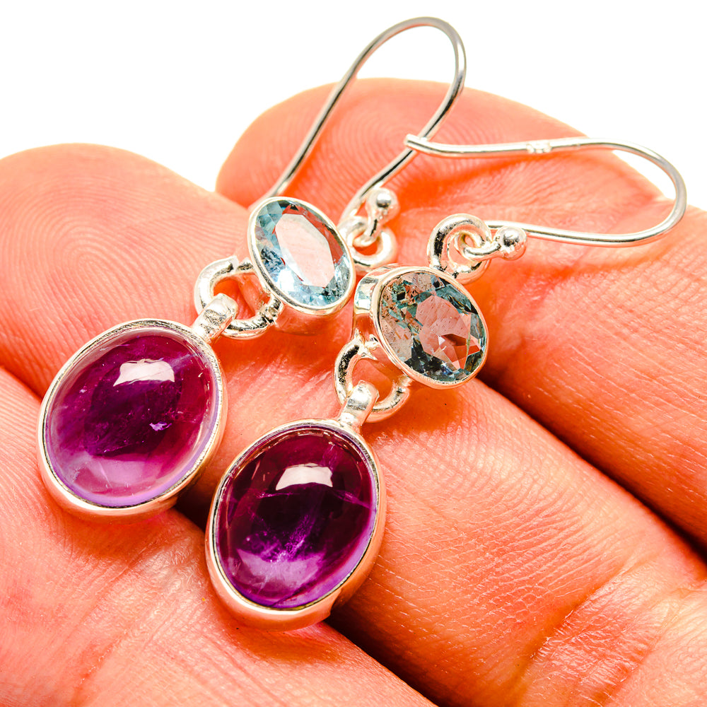 Amethyst Earrings handcrafted by Anasilvercos - EARR416160