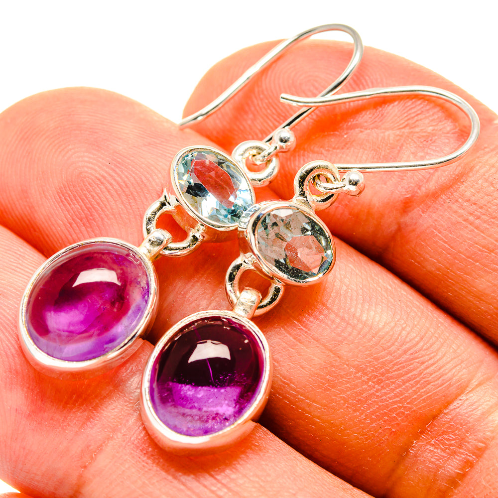 Amethyst Earrings handcrafted by Anasilvercos - EARR416162