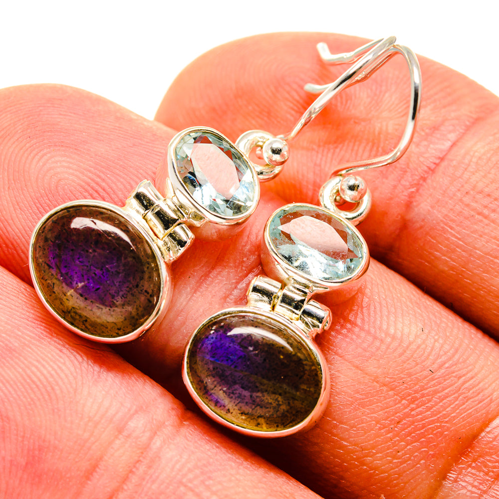 Labradorite Earrings handcrafted by Anasilvercos - EARR416169