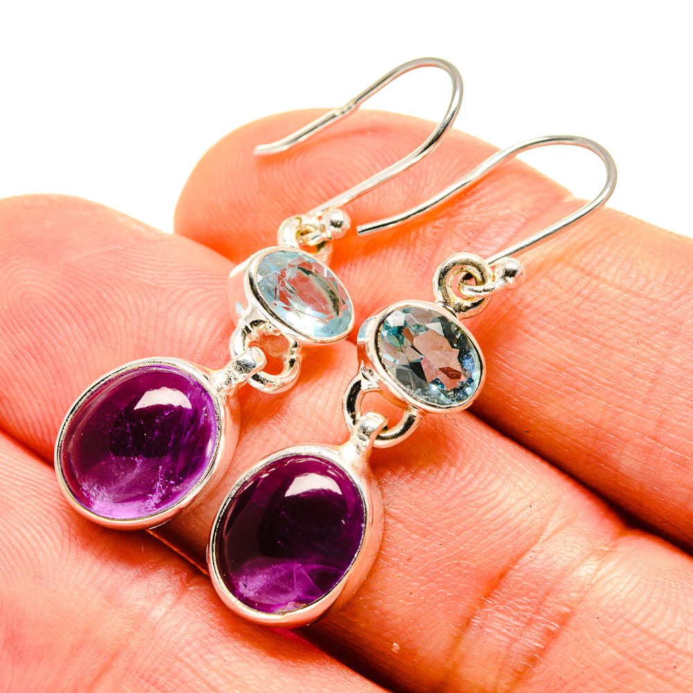 Amethyst Earrings handcrafted by Anasilvercos - EARR416179