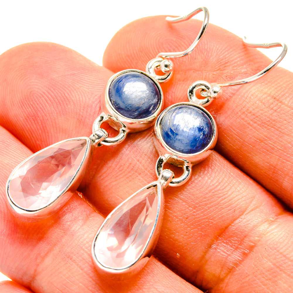 Rose Quartz Earrings handcrafted by Anasilvercos - EARR416188
