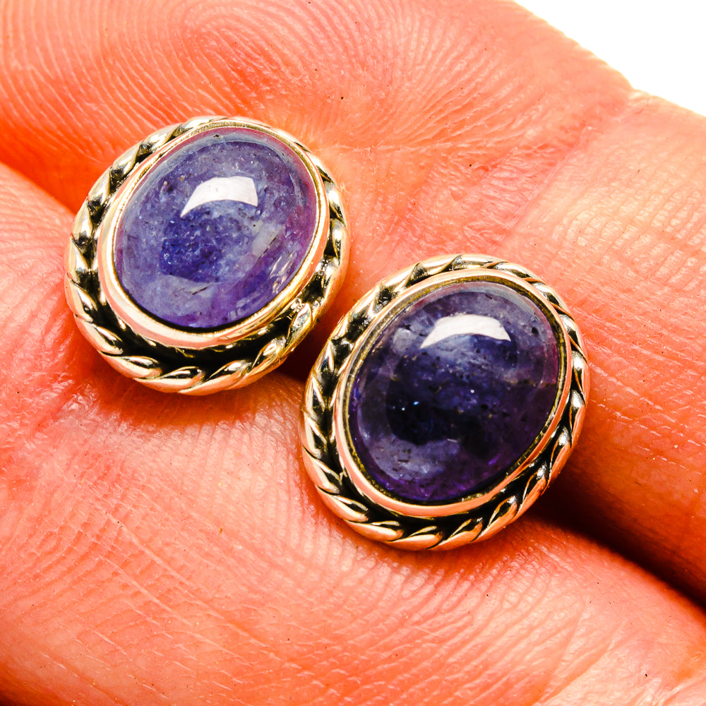 Tanzanite Earrings handcrafted by Anasilvercos - EARR416193
