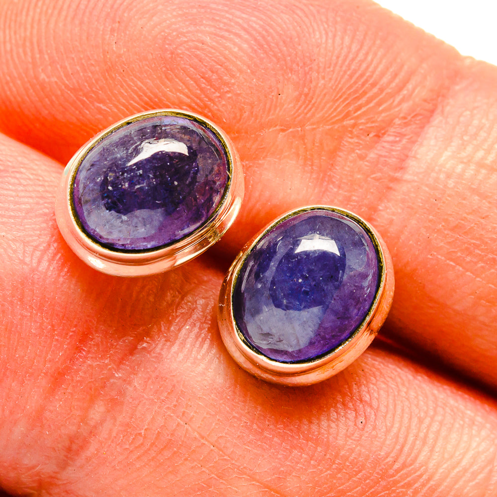 Tanzanite Earrings handcrafted by Anasilvercos - EARR416198