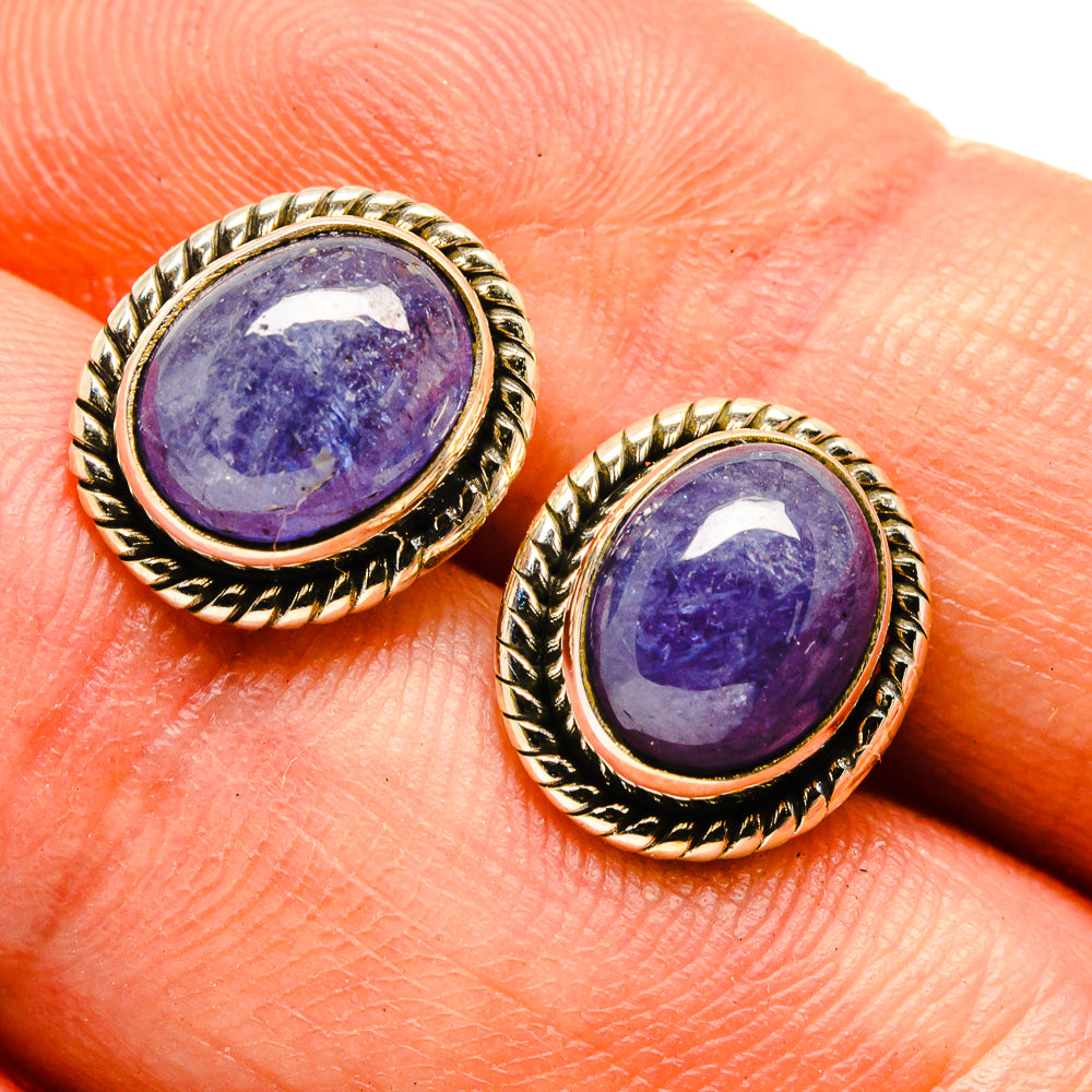 Tanzanite Earrings handcrafted by Anasilvercos - EARR416207