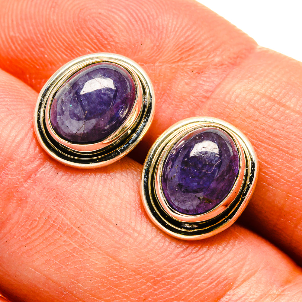 Tanzanite Earrings handcrafted by Anasilvercos - EARR416209