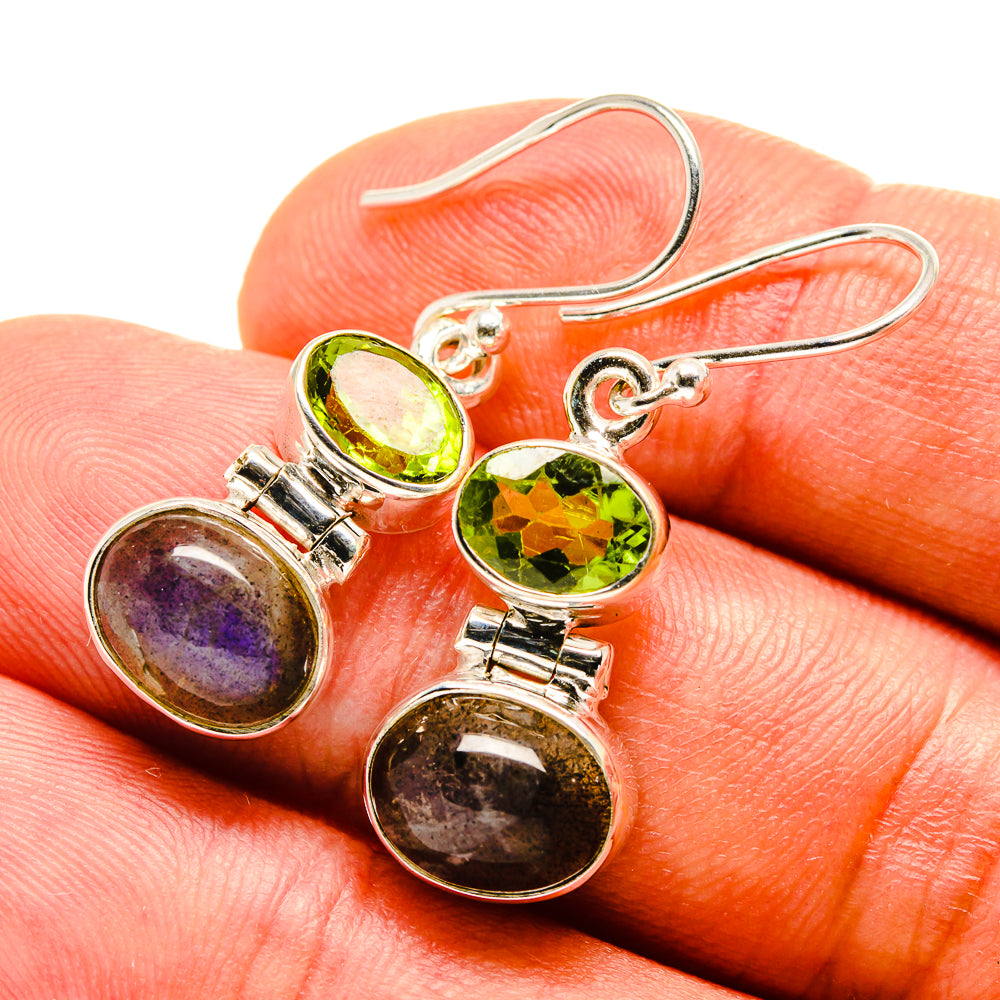 Labradorite Earrings handcrafted by Anasilvercos - EARR416220