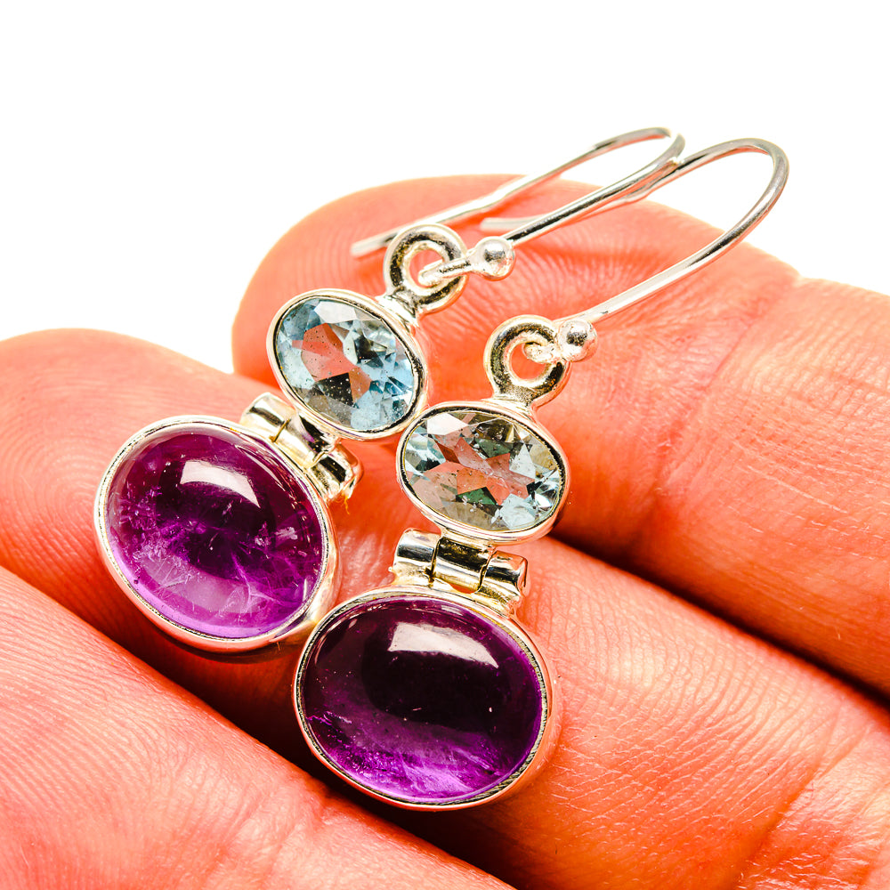 Amethyst Earrings handcrafted by Anasilvercos - EARR416226