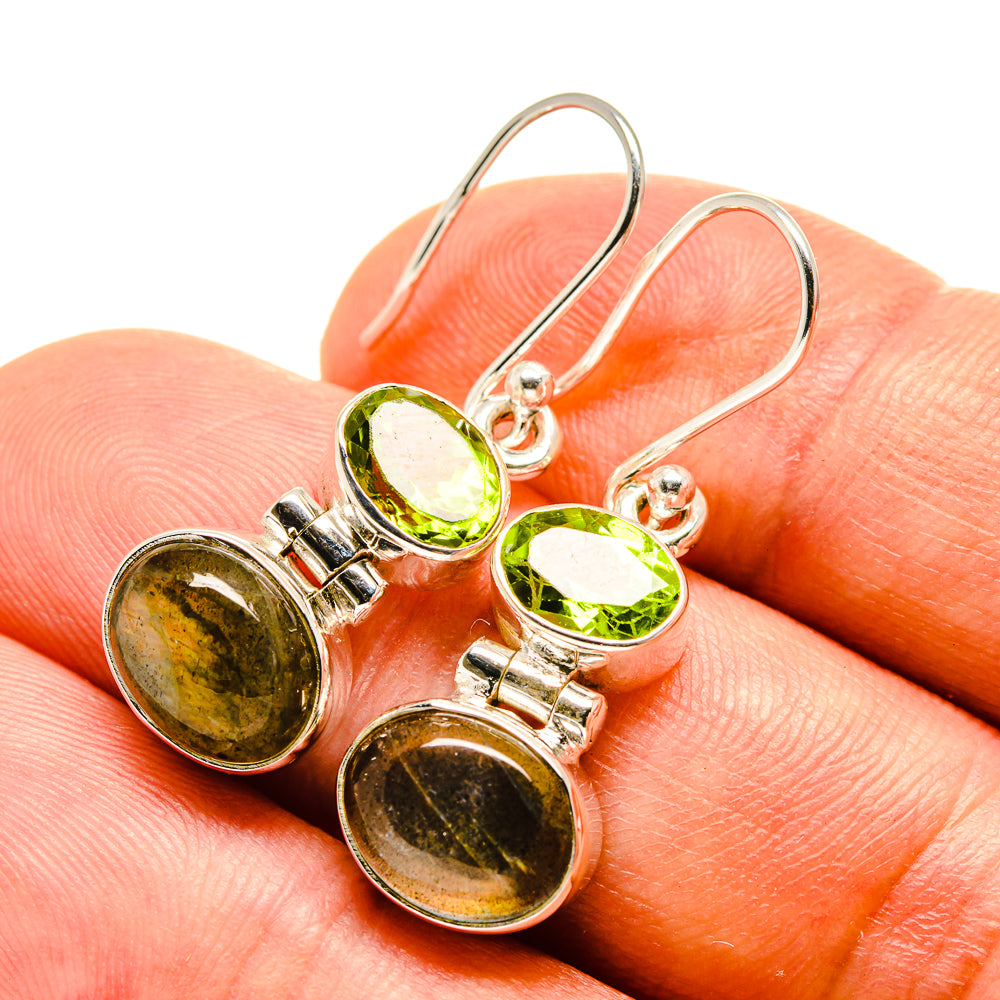 Labradorite Earrings handcrafted by Anasilvercos - EARR416234