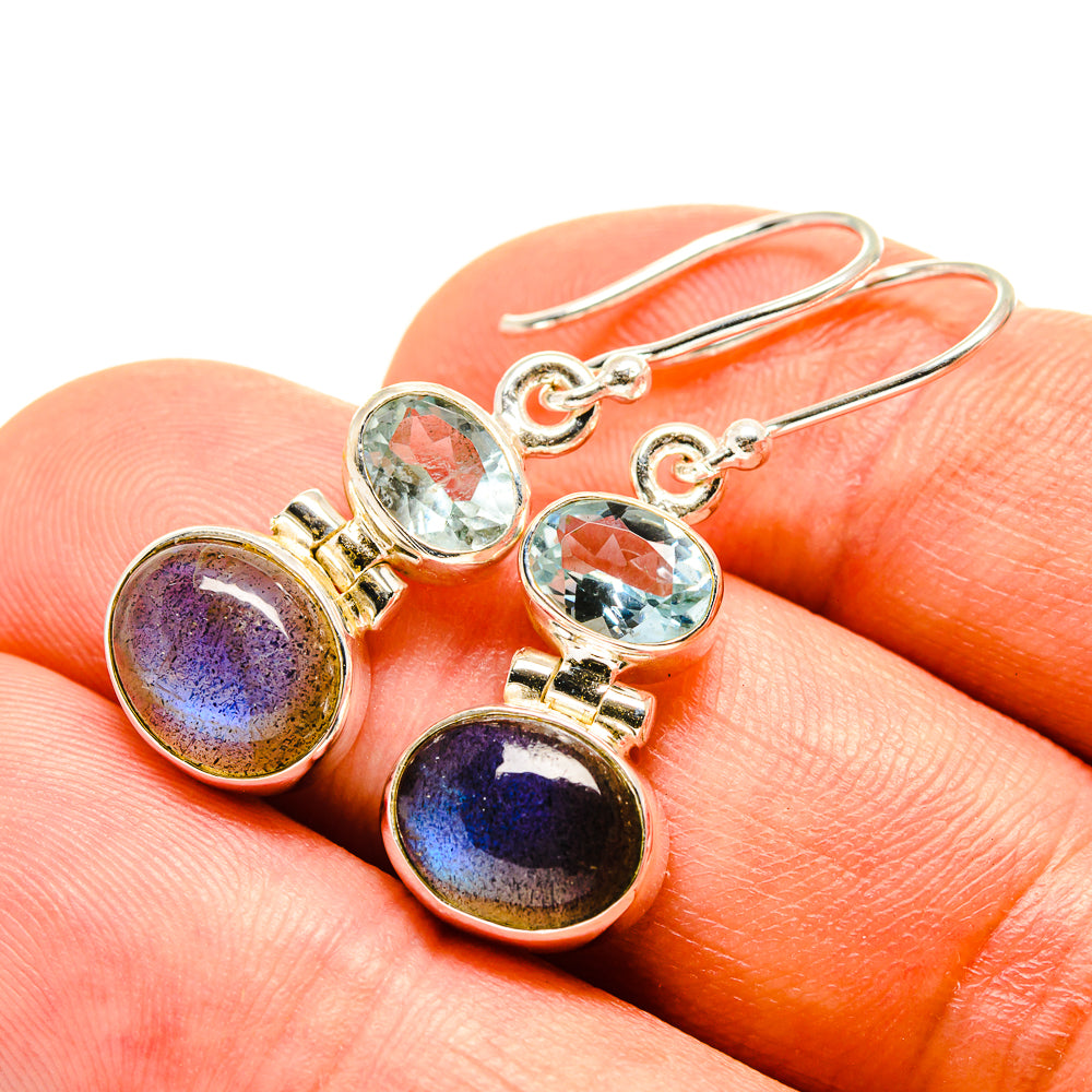 Labradorite Earrings handcrafted by Anasilvercos - EARR416236