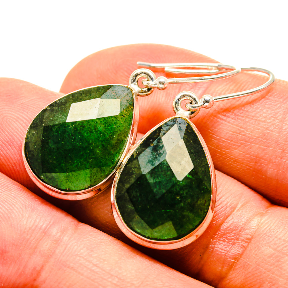 Green Aventurine Earrings handcrafted by Anasilvercos - EARR416237