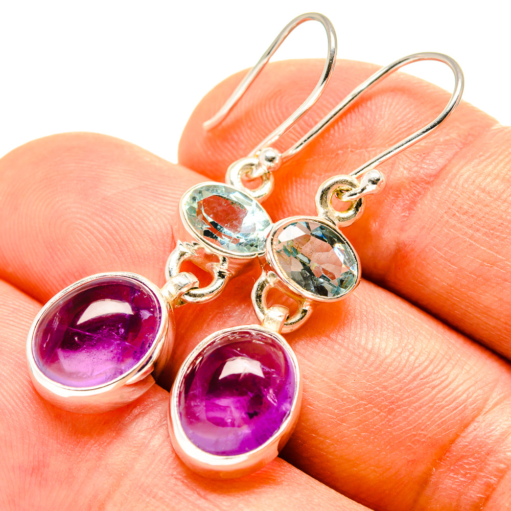 Amethyst Earrings handcrafted by Anasilvercos - EARR416257