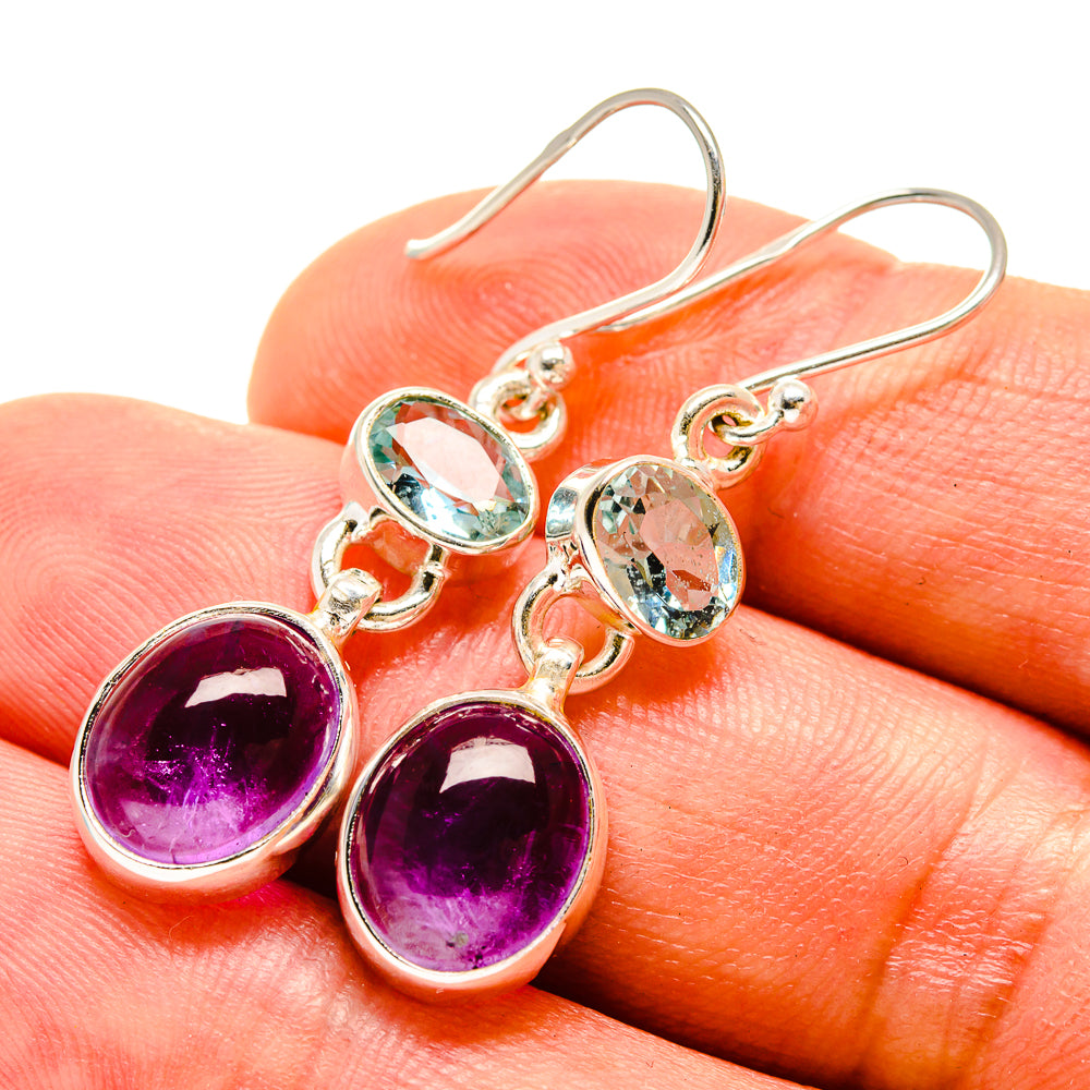 Amethyst Earrings handcrafted by Anasilvercos - EARR416265