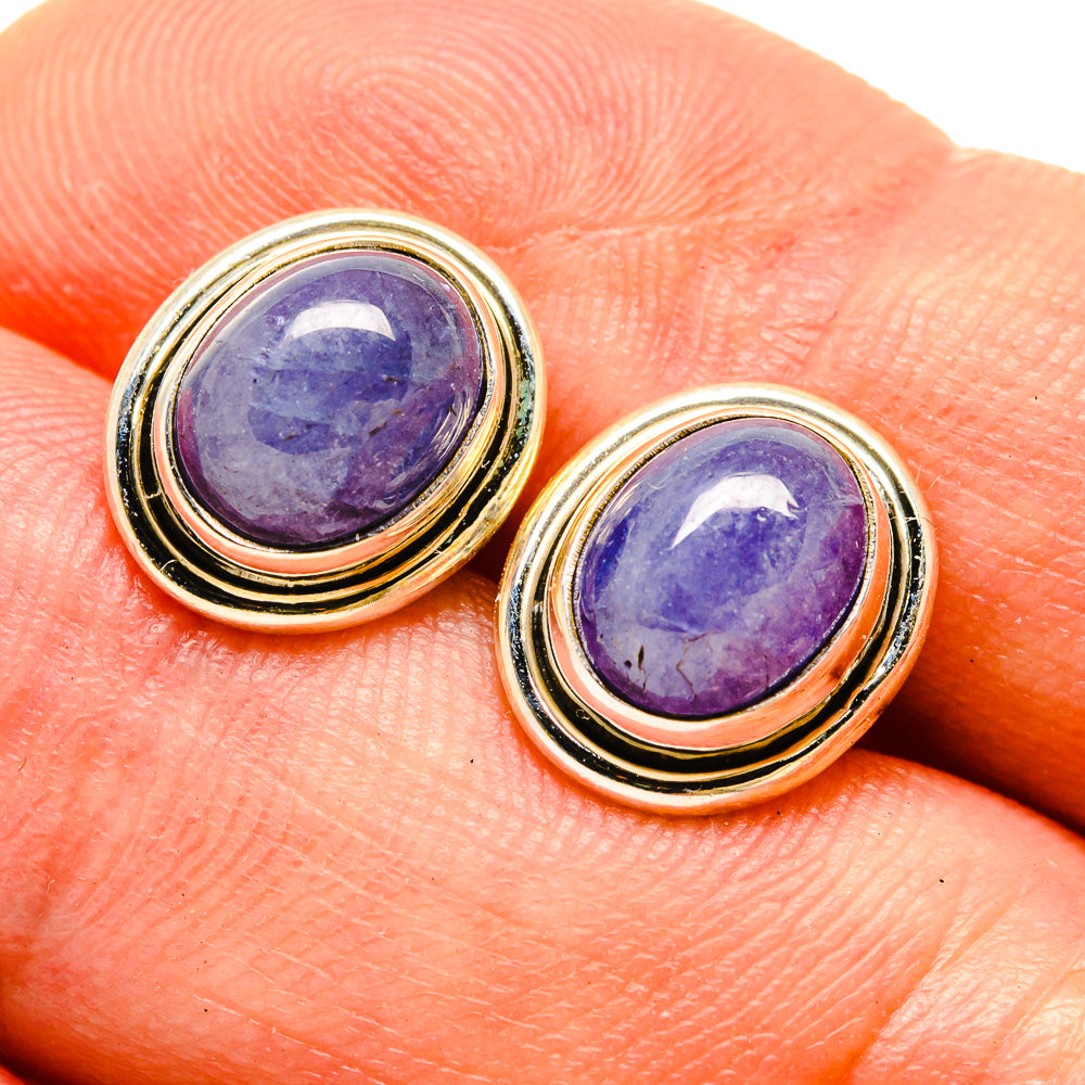 Tanzanite Earrings handcrafted by Anasilvercos - EARR416275